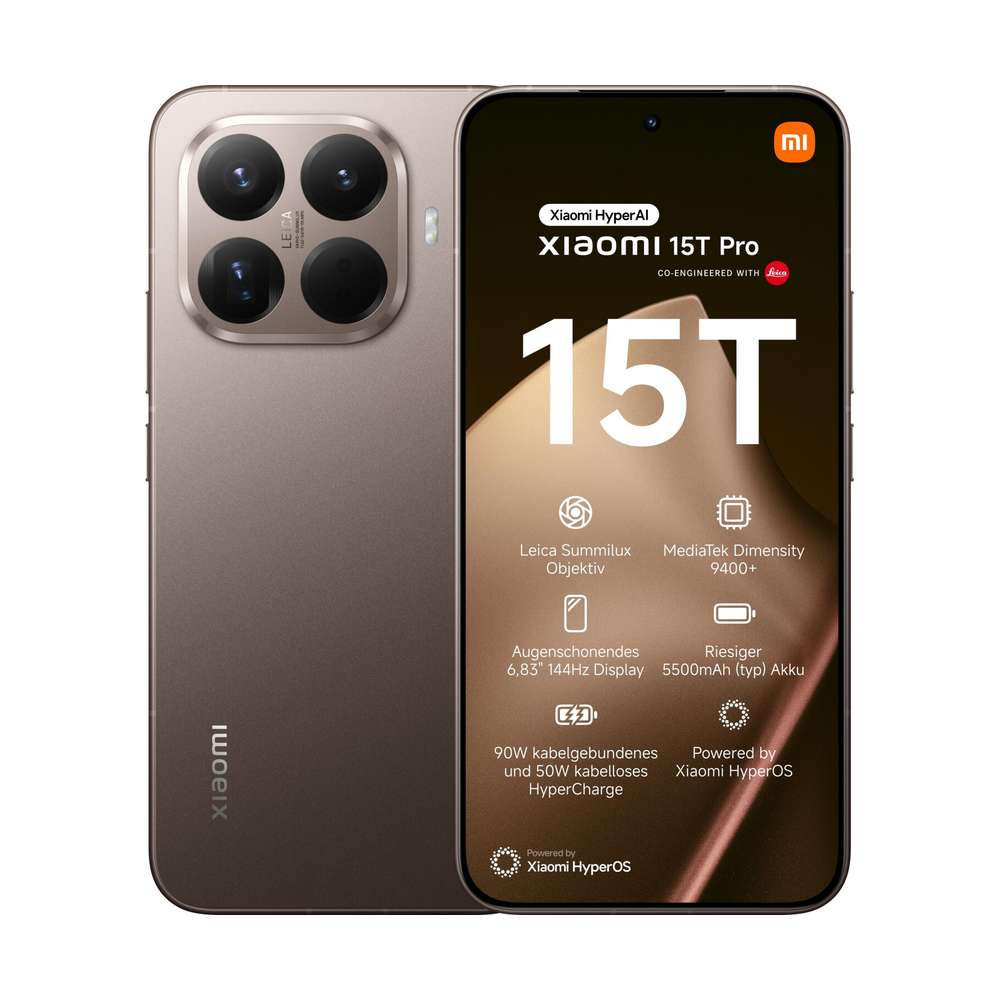 - Xiaomi 15T Pro 256GB Mocha Gold